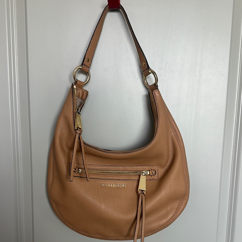 Michael Kors Tan Leather Shoulder Bag